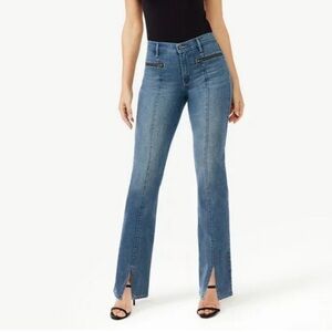 Sofia by Sofia Vergara Aura High Rise Skinny Kick Boot Blue Jeans Size 6